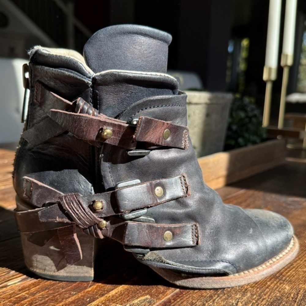 Freebird By Steven Circe Leather Booties